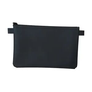 Banktasche Geldscheintasche Belegtasche Kunstleder schwarz 25 x 16 cm