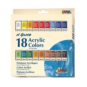 Kreul el Greco Acrylic Set 18 x 12 ml Tuben