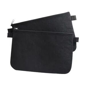 Banktasche Geldscheintasche aus Filz schwarz 25 x 16 cm - 2 Stück