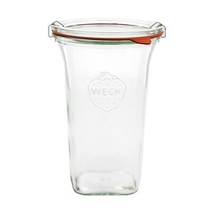 18er Set Weck Quentin 795 ml + 18 Glasdeckeldeckel + 18 Einkochringe + 24 Klammern mit Rezeptheft