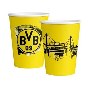 6 Becher BVB Borussia Dortmund Papier 500 ml