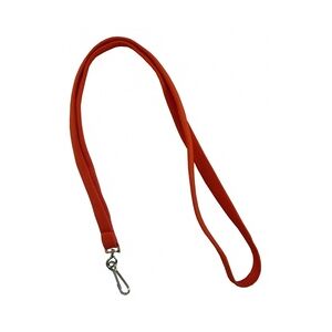 Umhängeband / Lanyards / Schlüsselanhänger aus Polyester mit drehbarem Simplexhaken, Farbe: rot - 100 Bänder