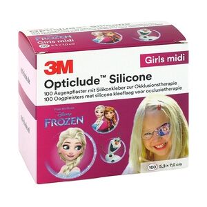 OPTICLUDE 3M Silicone Disney girls midi 5,3x7 cm 100 Stück