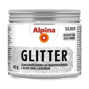 Alpina Kreativ Glitter Silber 40g