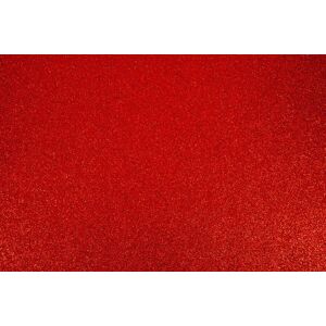 Mr Beam Glitzer Acryl Filz, 3mm, A3, verschiedene Farben (je 5 Stück), rot