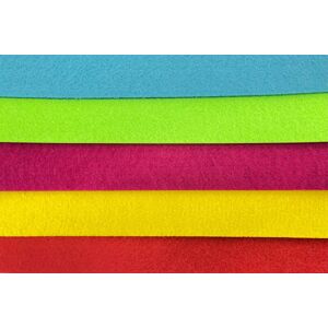 Mr Beam Acryl Filz, 3mm, A3, Neonfarben, 5er Pack (je Farbe 1 Stück)