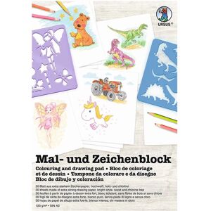 Ludwig Bähr Ursus Zeichen Und Künstlerbedarf Mal- & Zeichenblock 120 G/m² Din A3 30 Blatt Hochweiß