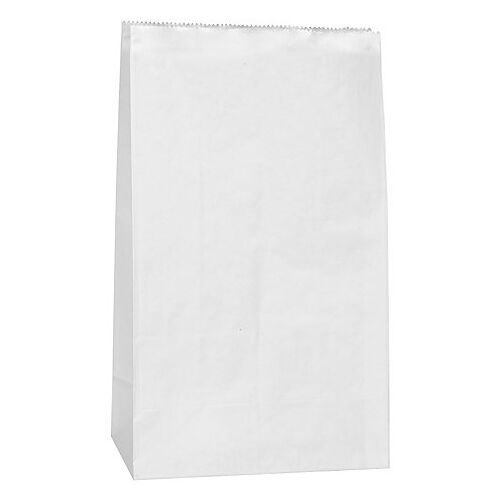 Papiertüten, weiß, 21 x 12 cm, 15 Stück