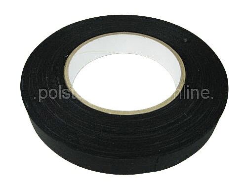 polstereibedarf-online Gewebeklebeband - Stuhlkleband - Gewebeband Schwarz 19mm x 50 Meter