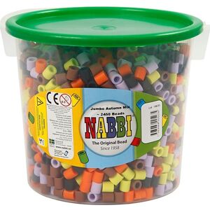 Nabbi Jumbo Rørperler Efterårsmix - 2450 stk