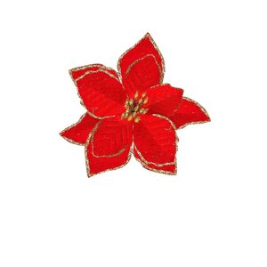 INF Julestjerner kunstige blomster Julepynt 12-pak Rød