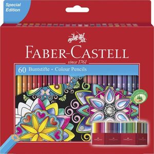 Färgpenna Classic 60 färger + pennställ Faber-Castell