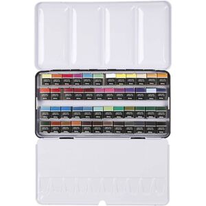 ART akvarelfarver, ½-pan, str. 10x15x20 mm, standardfarver, 48 frv./ 1 pk.