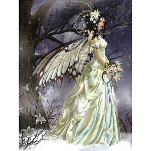 Tbutik Fuld 5D DIY diamantmaleri Cross Stitch Elf Bride Broderi Mosaik Rhinestone Home Decor