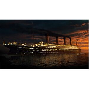 Tbutik Fuld 5D DIY diamantmaleri Cross Stitch Giant Ship Titanic Broderi Rhinestone Home Decoration