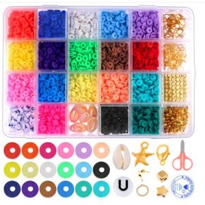 Otego DIY - Lerpärlor - Polymer Beads - 6mm - Smyckestillverkning