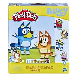 PLAYDOH Play-Doh Bluey Coffet döljer sig med 11 burkar av modelleringsdeg