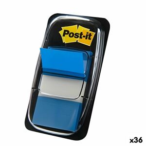 Klæbende huskesedler Post-it Index 680 Blå 25 x 43 mm (36 Enheder)