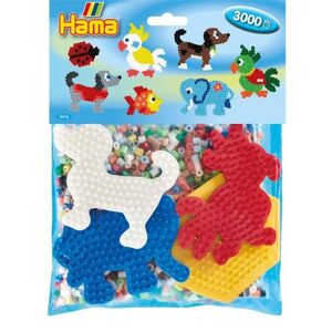 Hama Midi Beads and Plates 3000 pcs 4416
