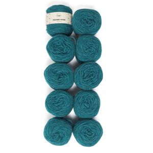 10-pack Felting Wool 100 g Teal Melange A122 Adlibris