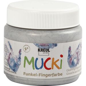 Mucki Fingermaling   150 Ml   Metallic   Sølv