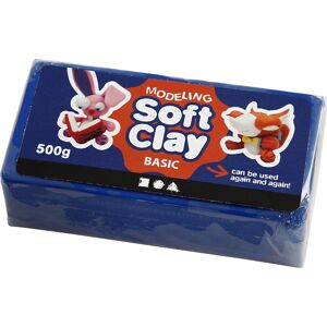 Soft Clay Modellervoks   500g   Blå