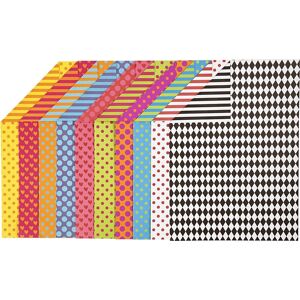 Colortime Karton   Mønstret   A4   250g   20 Ark