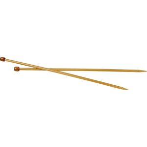 No-Name Strikkepinde   Nr. 6,5   35 Cm   Bambus
