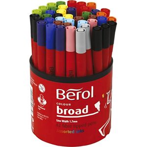 Berol Colour Tusser   B   12 Farver   42 Stk.