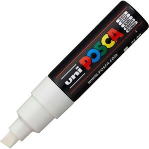 Posca Marker   Pc-8k   B   8 Mm   Hvid