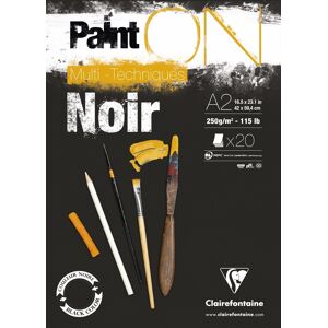 Clairefontaine Painton Tegneblok   Black   A2