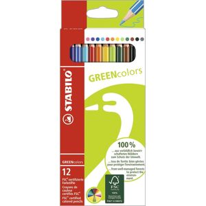 Stabilo Green Farveblyanter   12 Farver