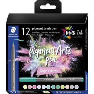 Staedtler Pa Brush Pen   Pastel   12 Farver