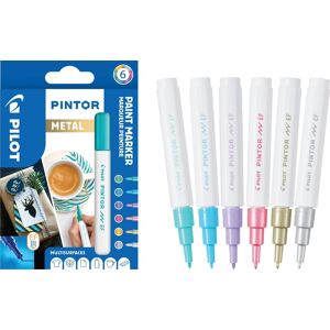 Pilot Pintor Marker   Ef   Metallic   6 Farver