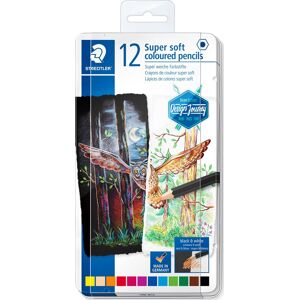 Staedtler Dj Super Soft Farveblyanter   12 Farver