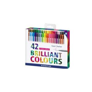 Fineliner Staedtler Triplus 334 - med 42 ass. farver