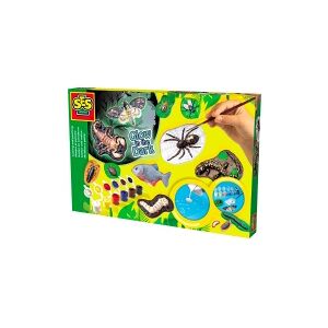 SES Creative Children''s Scary Animals Glow in the Dark Casting and Painting Set, Sæt til støbning/maling til børn, 5 År, Flerfarvet