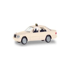 HERPA 094184, Bybil model, Formonterede, 1:87, Mercedes-Benz E Class (W124), Hanstik, Hvid