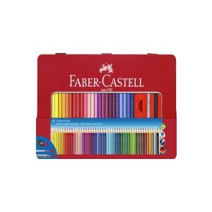 Farveblyant Faber-Castell Grip 2001 akvarel  trekant 48 stk. ass. farver i metalæske