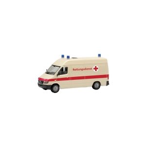 Herpa 097031 H0 Udrykningskøretøj model Mercedes Benz Sprinter Rover 96 RTW redningstjeneste