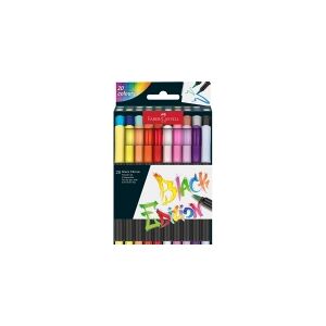 Faber-Castell 116452, 20 farver, Forskellige farver, Penselspids, Forskellige farver, Rund, 20 stk