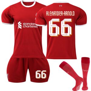 23-24 Liverpool Home Børnefodboldtrøjesæt nr. 66 Alexander-Arnold 20