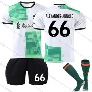 Liverpool F.C. 23-24 Udebanetrøje ALEXANDER-ARNOLD Nr. 66 Fodboldtrøjesæt xZ 22