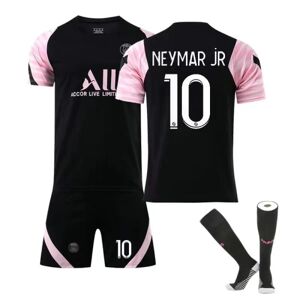 brand Fodboldsæt Fodboldtrøje Træningstrøje til nr. 10 Neymar Pink Rosa barn 20 (110-120 cm)