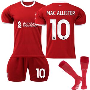 23-24 Liverpool Home Børnefodboldtrøjesæt nr. 10 Mac Allister 28