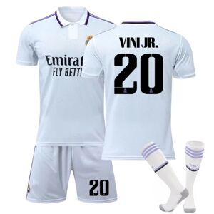 22-23 Real Madrid hjemmefodboldtrøje til børn Vinicius nr. 20 VINI JR yz 12-13years