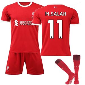 Liverpool F.C. 23-24 Hjemmetrøje M.SALAH nr. 11 Fodboldtrøjesæt 20
