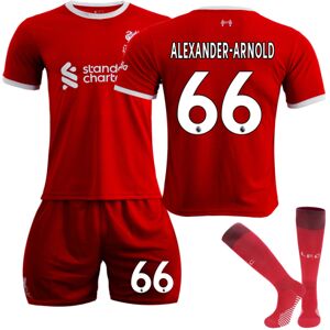 23-24 Liverpool hjemmefodboldtrøje til børn nr - 66 ALEXANDER-ARNOLD 10-11 years