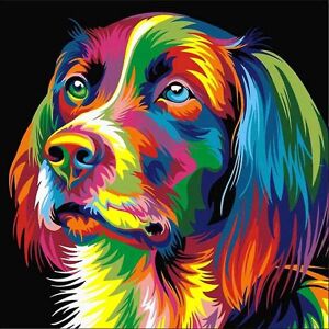 Diamantmaleri Firkantede Perler 40x50cm 5d Diy Animal Dog Multicolor