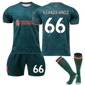 22-23 Liverpool 2 Udegrønt nr. 11 Salah-trøje 66 Arnold 4 Van Dijk Fodbolddragt nr. 66 ALEXANDER-ARNOLD NO.66 ALEXANDER-ARNOLD XS